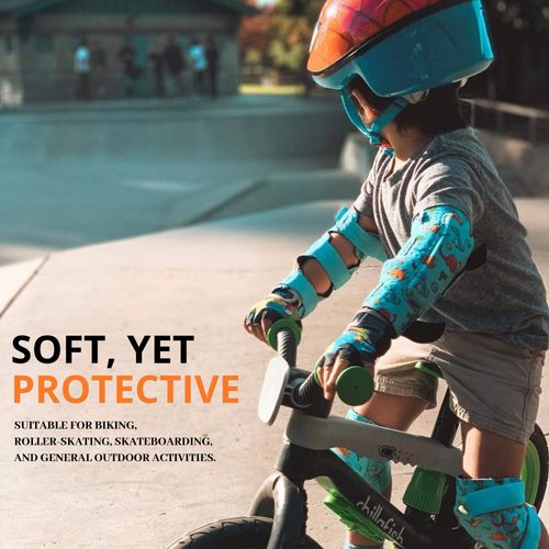 Knee Pads for Kids Knee and Elbow Pads Set I Toddler Knee Pads and Elbow Pads for Kids Age 2 3 4 5 Toddlers Protective Gear Set I Roller-Skating, Skateboard Knee Pads for Children Boy Girl