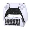 Controller Keyboard Keypad Compatible with PS5/PS5 Pro-Wireless Bluetooth Game Chatpad Keyboard, 47 Keys Keypad-Built-In Speaker &3.5mm Headset Audio Jack Compatible with DualSense Wireless Controller