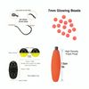 Hungry-Cat Tackle Premium Catfish Ready Rig, 2-Pack, Bright Green/Red, with 3 oz Egg Sinker Weights.