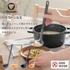 marna K534BK Triangle Grip Silicone Ladle, Black