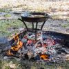Lodge Iron Campfire Fire and Cooking Stand Black A5-9