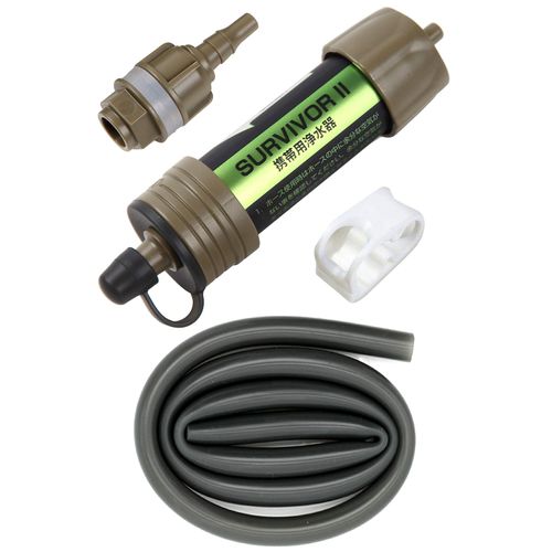 Removes 99.9999% of Foreign Objects and Bacteria Portable Water Filter Connects to PET Bottles for Easy Use in Disasters