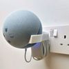 Echo Dot 4th Generation Plug Mount Plug Bracket (3pin UK) With Cable Management (Grey)