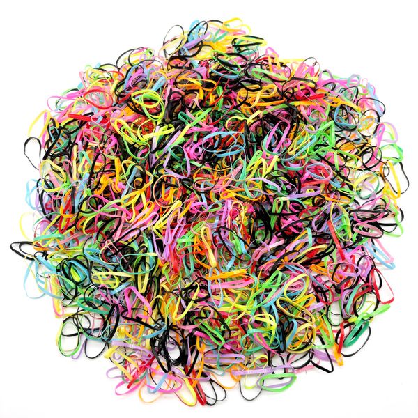 1500pcs Colorful Hair Rubber Bands, Mini Elastic Hair Ties, Ponytail Holders for Toddlers - Hair Accessories for Every Hairstyle