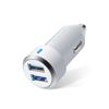 Elecom Cigarette Charger / 2 USB Ports (Auto Identification) / 2.4A / White