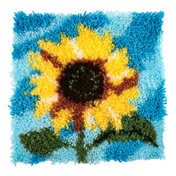 Trimits Latch Hook Kit, Sunflower, 30 x 30cm GCK098