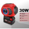 Wireless Bluetooth Speaker Portable HIFI Speaker For Milwaukee 18V Liion Battery