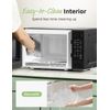 COMFEE CMO-C20M1WB Countertop Microwave Oven, 0.7 Cu.Ft Small Microwave with 11 