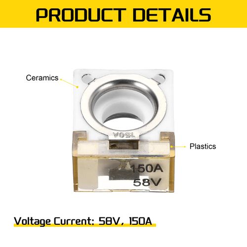 MECCANIXITY 1 Pcs Terminal Fuse 150A 58V Battery Fuse Cover for Automotive Marine RV Charging