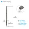CoCud Metric Machine Tap, M3 Thread Size, HSS 4 Straight Flutes Threading Tapping Tools - (Applications: for Drilling Tapping Cutting)
