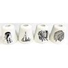 2- Ceramic Indian Design Cigarette Snuffers, BUTT11-2