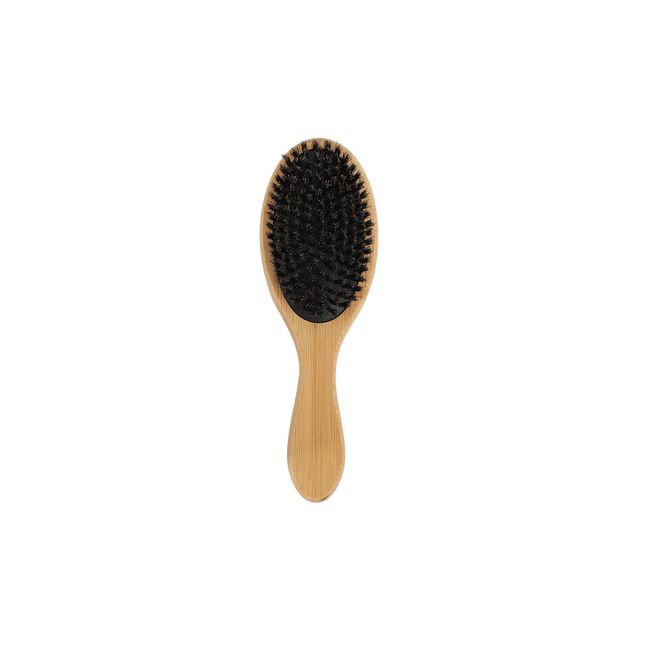 EINEY Hair Brush, Head Spa Brush, Pig Bristle Brush, Paddle Brush, Comb, Women's, Men's, Wooden, Scalp Massage, Static, Beautiful, Glossy Hair