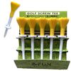 Golf Tee, Screw Tee, Stepped Long Tee & Middle Tee, Classic Tee & FUN (Yellow)