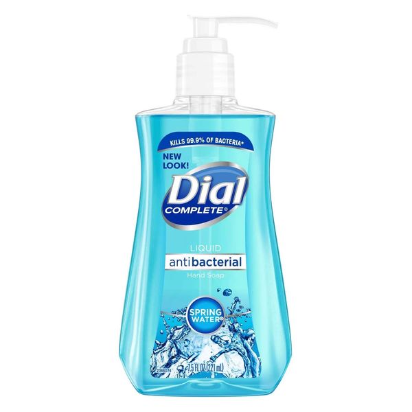 Dial Liquid Hand Soap, Spring Water, 7.5 Ounce, 3 Pack