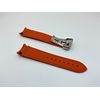 NEW 20MM SILICON STRAP For OMEGA SEAMASTER SPEEDMASTER PLANET OCEAN ORANGE