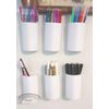 Wall Hanging Pencil Holders 3D Printed Functional Decor Easy Install Buckets