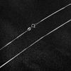 Solid 925 Sterling Silver Italian 1mm Sturdy Box Link Chain Necklace 14