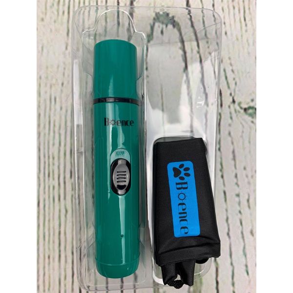 2 Pack Dog Nail Grinder Upgraded 2 Speed Electric Pet Trimmer Clippers Green