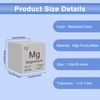 Magnesium Cube 1" 99.9% Purity High Density Metal Element Cube for Element Collection Experiment Material Heavy Small Objects Experience Creative Gift
