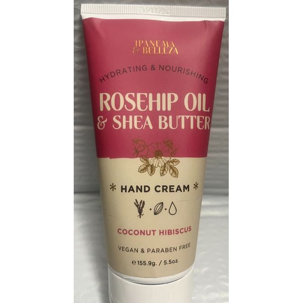 IPANEMA &BELLESA HYDRATING &NOURISHING ROSEHIP OIL &SHEA BUTTER HAND CREAM 5.5FL