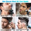 Electric Razor for Men, 2023 Men’s Electric Shavers Rotary LED Display/Waterproof/Rechargeable, Electric Shaver for Men Cordless Floating Head Replaceable Blades Portable Travel Razor Idea Gift