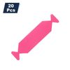 sourcing map 20pcs Vinyl Squeegee Fabric 5 Inch Pre-Cut Self-Adhesive Microfiber Replacement Felt for Squeegee Application Tool, Pink