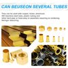 Breezliy 1/4 Inch OD Brass Compression Insert,Sleeve Ferrule,Nut 75PCS