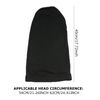 TSHAOUN 2 Pieces Dreadlock Cap Long Hair Dreads Head Wraps Braids Bonnet Tube Headbands Dreadlocks Hair Wraps Sleep Bonnet for Men Women. (Black)