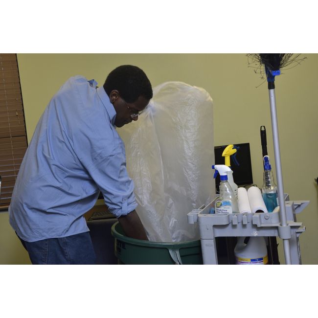 Aluf Plastics 30-Gallons Clear Plastic Kitchen Trash Bag (500