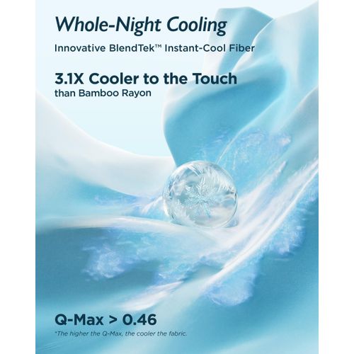 Breescape Cooling Pillow Cases Standard/Queen Size - BlendTek™ Dry & Cool Technology for Hot Sleepers and Night Sweats, Soft & Smooth Pillowcases for Hair & Skin Care, Set of 2, 20" x 30", Snow White