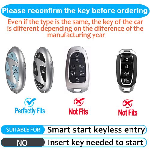 Tukellen Key Fob Cover,Special Soft TPU Key Case Cover Protector Compatible with Hyundai 2023 2024 2025 Ioniq 6 Grandeur GN7 KONA Smart 5-Buttons Remote/Smart Key,Key Shell (Red)