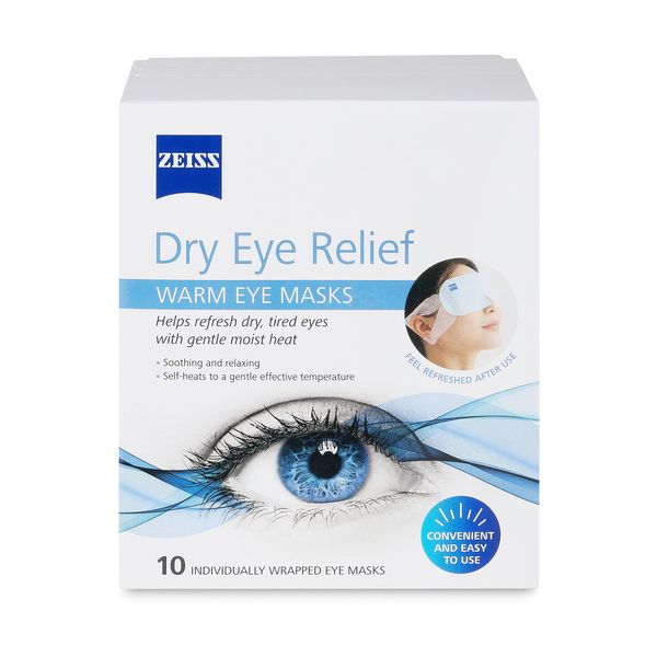 Zeiss Warm Eye Masks, 10 Count for Dry Eye Relief