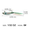 Silverside Minnow Crappie Jig 12pcs Green Color