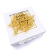 ukgiftstoreonline Personalised 40th Birthday Gift Keepsake Memory Box Gold Sparkles Design (Medium)