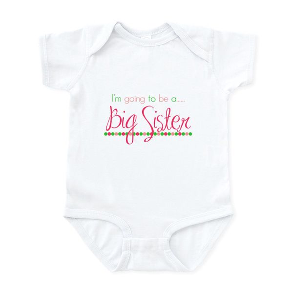 CafePress I'm Gonna Be A Big Sister Infant Bodysuit Infant Bodysuit Baby Romper