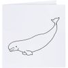 'Beluga Whale' Blank Greeting Card (GC00007641)