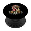 Chicken Flower Crown Floral PopSockets Adhesive PopGrip