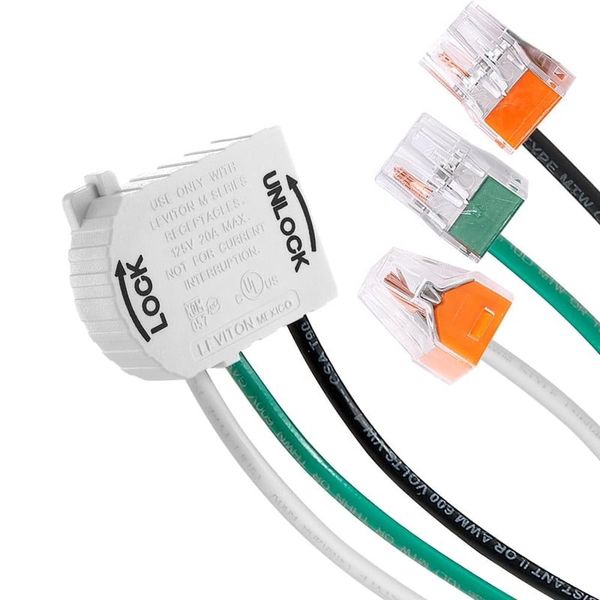 Leviton MSTWL-WST 20A Wiring Module 1/2" PVC NPT Connector