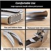 Premium Garlic Press Stainless Steel Crusher Squeezer Masher Kitchen Tool
