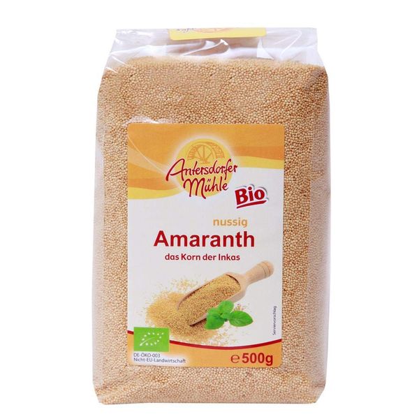 Antersdorfer Mühle - BIO Amaranth Pur - Vollwertiger Getreideersatz - DE-ÖKO-003 - 500g Beutel