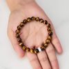 Philip Jones Tiger's Eye Gemstone Charm Stretch Bracelet