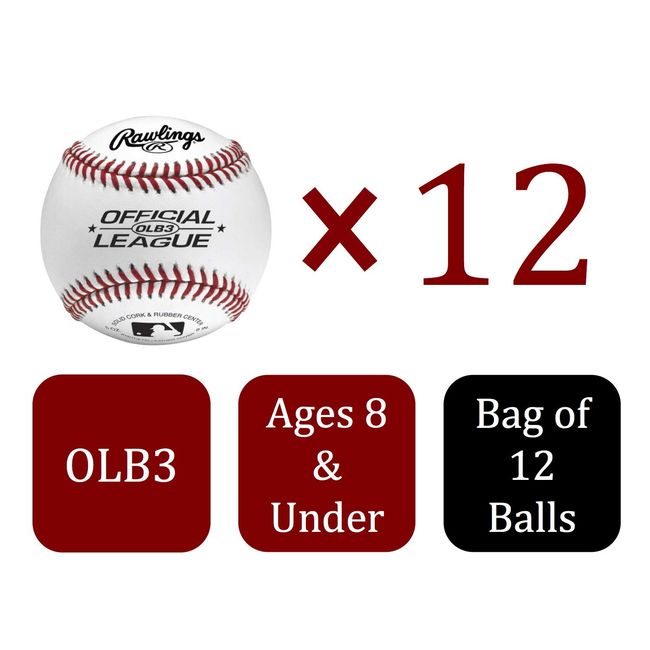 Rawlings Official MLB Baseballs ROMLB (Dozen)