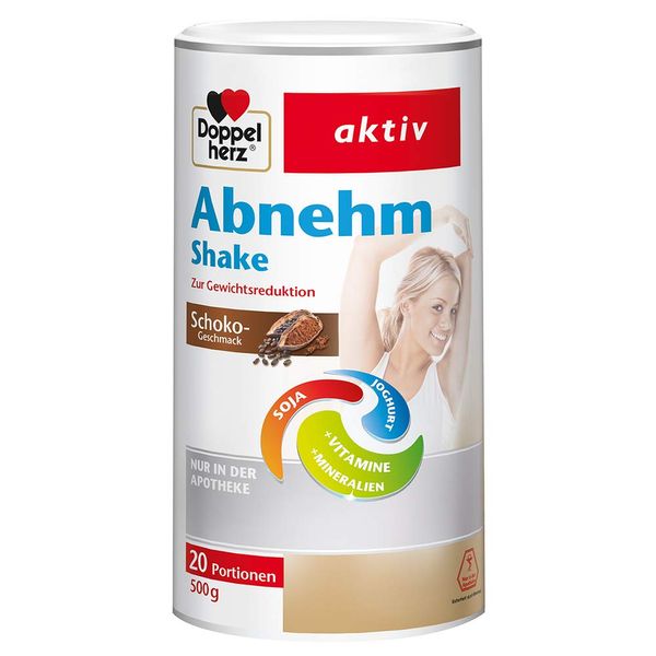 Doppelherz Abnehm Shake – Mahlzeitenersatz mit leckerem Schoko-Geschmack für eine gewichtskontrollierende Ernährung – 20 Portionen