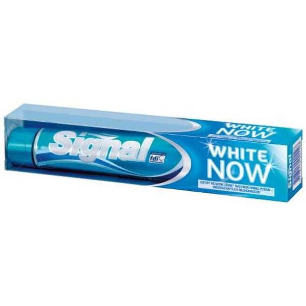 Signal White Now Toothpaste - Instant Effect, Clinically Proven - [Authentic European] - 3 Count