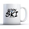 Finger prints - Lockdown Virus - Born to Ski, Forced to Isolate - Printed Mug, Ceramic, 11fl.oz.