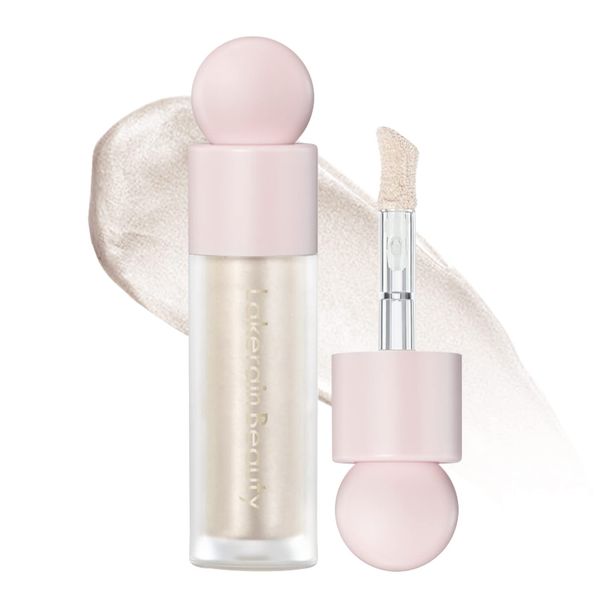 MEICOLY Liquid Highlighter,Long Lasting Liquid Luminizer Shimmer Stick,Waterproof Smooth Highlight Face Illuminator,Silky Natural Glow Makeup Sparkly Highlighters for Face,01 Enlighten