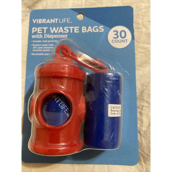 Pet Waste Bag Dispenser With Rolled Bags