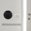 433MHz Wall Mounted Wireless Remote Transmitter, RF EV1527 Remote Control Round Transmitter 1 Button Regulate (Black)