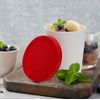 8 Pack Ice Cream Containers, 1 Quart Freezer Storage Tubs with Silicone Lids