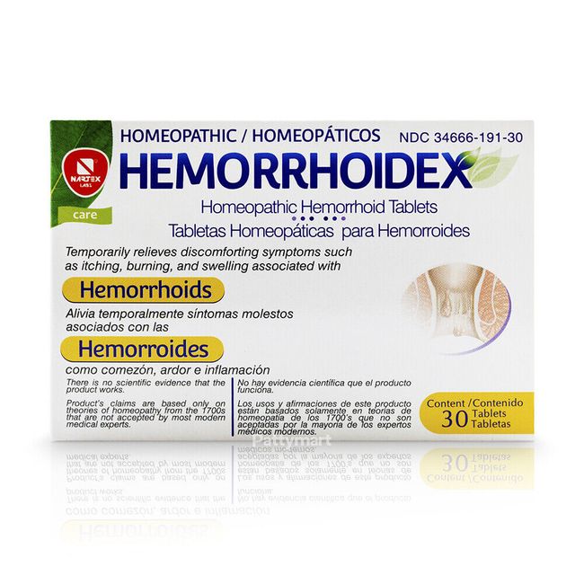 Hemorrhoidex Hemorrhoid 30 Tablets / Hemorrhoidex Hemorroides 30 Tabletas